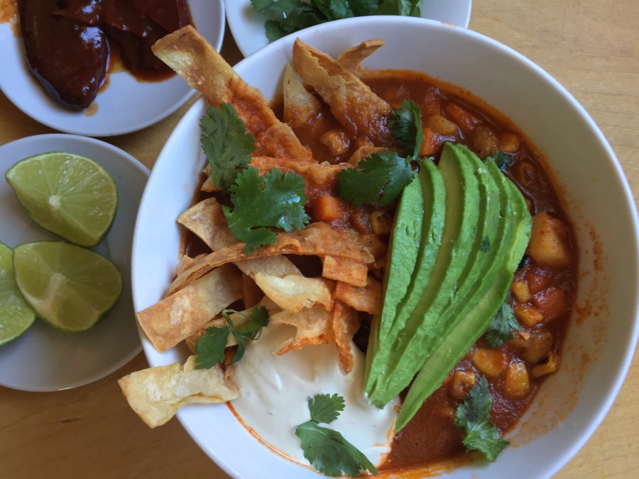 Vegan Mexican Tortilla&nbsp;Soup