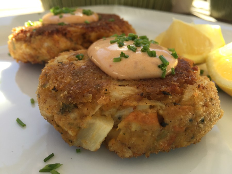 Chickpea and Hearts of Palm Cakes with Chipotle&nbsp;Mayo