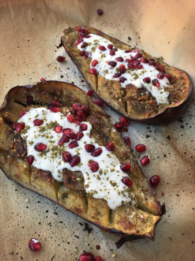 Decadent Roasted Aubergines