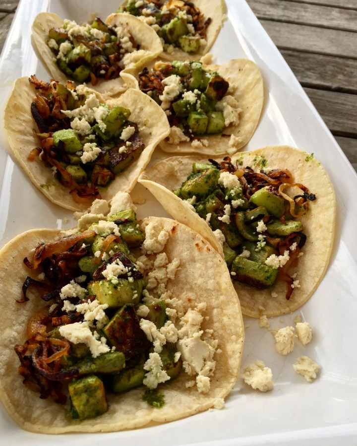 Green Adobo Roasted Chayote&nbsp;Tacos